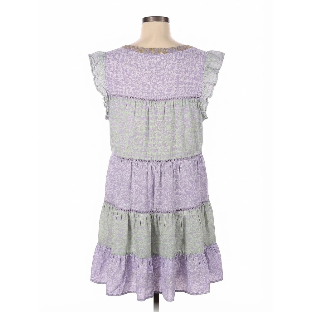 Roller Rabbit Pastel Ruffle Printed Dress Size XL - Picture 4 of 6